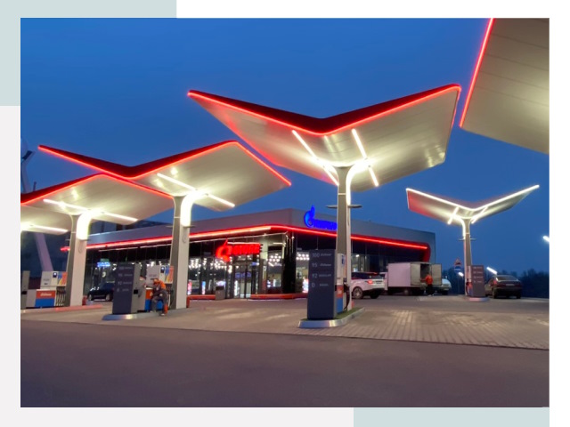 Навесы для АЗС в Первоуральске