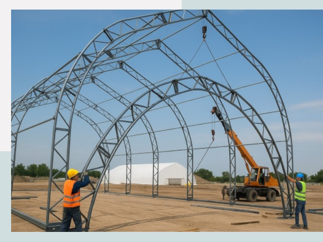 Монтаж ангаров в Первоуральске от 618 руб. - Надежно и быстро